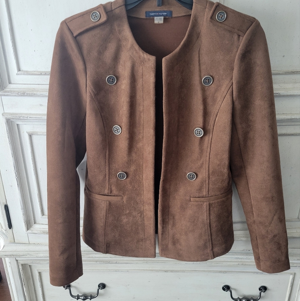 Suede blazer
